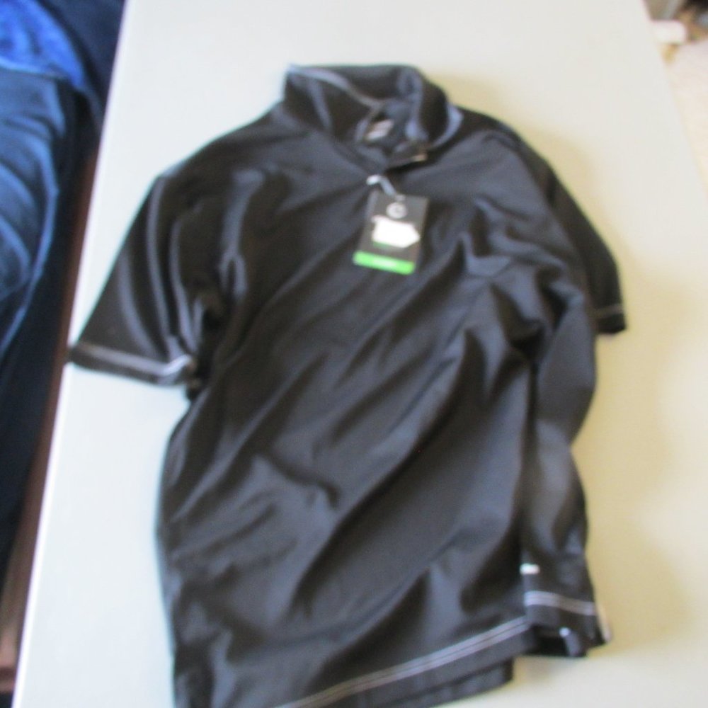 Black On Tour Golf Shirt Size Large New